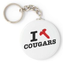 I love cougars - cougar hunter key chain