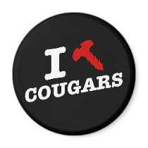 I love cougars - cougar hunter magnets by strk3 I love cougars - cougar hunter magnets