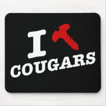 I love cougars - cougar hunter mousepads