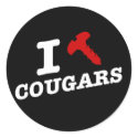 I love cougars - cougar hunter stickers by strk3 I love cougars - cougar hunter stickers