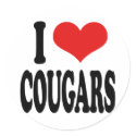 I Love Cougars stickers by ilovethisshirt I Love Cougars stickers