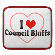 I Love Council Bluffs, United States Ipad Sleeve