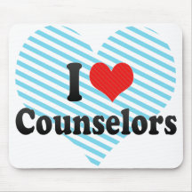 I Love Counselors Mouse Pad