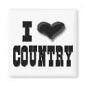I Love Country Magnet