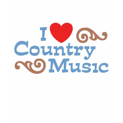 I Love Country Music t-shirts