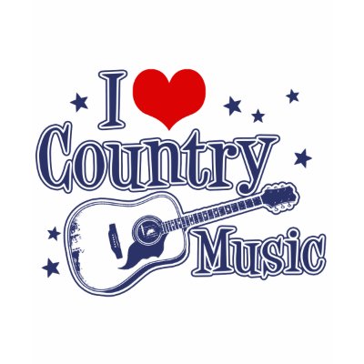 I Love Country Music t-shirts