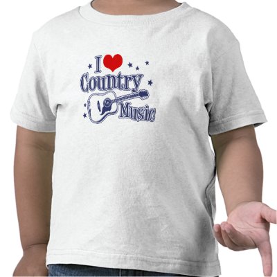 I Love Country Music t-shirts