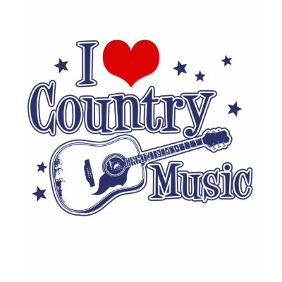 I Love Country Music t-shirts