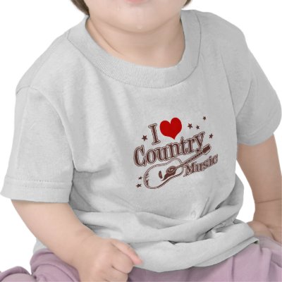 I Love Country Music t-shirts