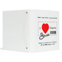 I Love Coupons - Teach A Man To Fish 3 Ring Binder