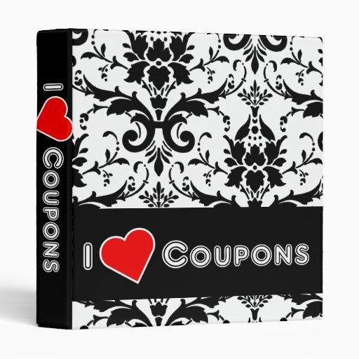 I Love Coupons Vinyl Binders