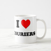I Love Couriers Coffee Mug