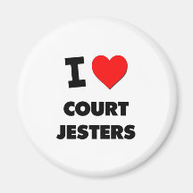 I Love Court Jesters Magnets