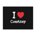 I love Courtney heart custom personalized postcards by funnycustomtshirts I love Courtney heart custom personalized postcards