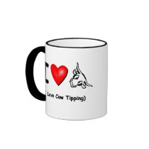 I Love Cow Tipping mugs