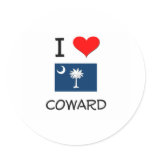 I Love Coward South Carolina Sticker