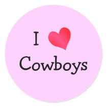 I Love Cowboys stickers by definingyou I Love Cowboys stickers