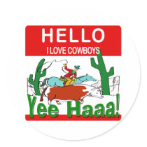 I Love Cowboys stickers by fashionfiles I Love Cowboys stickers