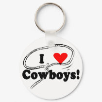 I Love Cowboys T-shirts and Gifts. keychains