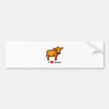 I love Cows Bumper Sticker