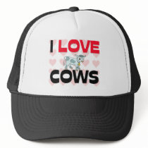 I Love Cows hats by AnimalShirts I Love Cows hats