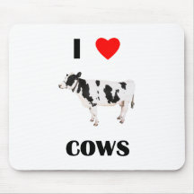 I Love Cows Mousepad