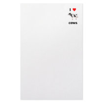 I Love Cows Stationery Design