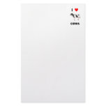 I Love Cows Stationery Design