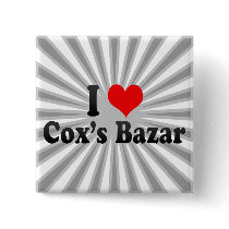 I Love Cox's Bazar, Bangladesh Pinback Button