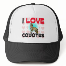 I Love Coyotes hats by AnimalShirts I Love Coyotes hats