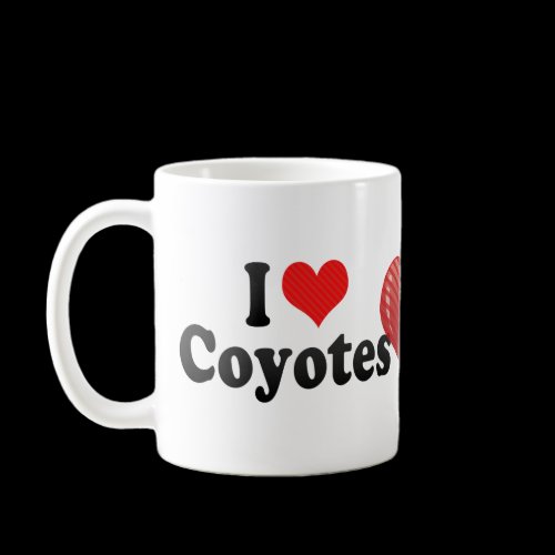 I Love Coyotes Mug