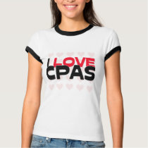 I LOVE CPAS t-shirts
