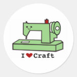 I Love Craft- Kawaii Sewing Machine Sticker