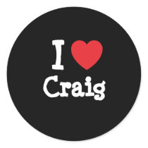 I love Craig heart custom personalized stickers by funnycustomtshirts I love Craig heart custom personalized stickers