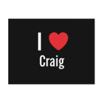 I love Craig postcards