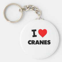 I love Cranes Key Chain