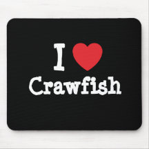 I love Crawfish heart T-Shirt Mouse Pad