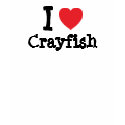 I love Crayfish heart T-Shirt by funnycustomtshirts I love Crayfish heart T-Shirt