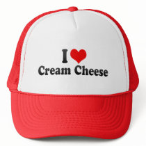 I Love Cream Cheese Trucker Hats