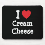 I love Cream Cheese heart T-Shirt Mouse Pads