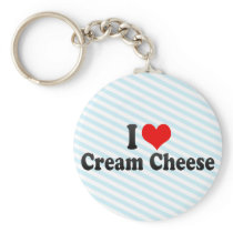 I Love Cream Cheese Key Chain