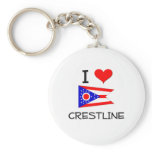 I Love Crestline Ohio Keychains