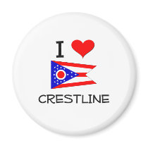 I Love Crestline Ohio Fridge Magnets