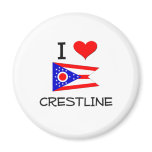 I Love Crestline Ohio Fridge Magnets