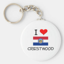 I Love Crestwood Missouri Keychain