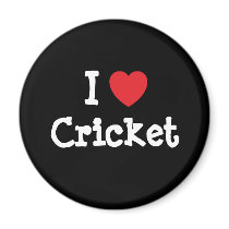 I love Cricket heart custom personalized magnets