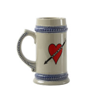 I Love Cricket Heart Coffee Mug