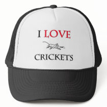 I Love Crickets hats