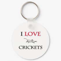 I Love Crickets keychains