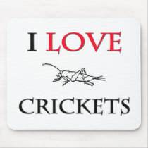 I Love Crickets Mouse Mats